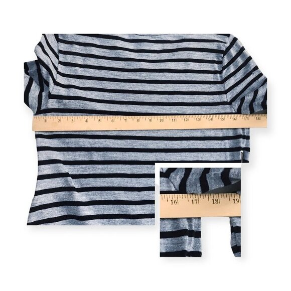J. Crew blue/navy Striped side-zip T-shirt dress, Size S - Picture 10 of 12
